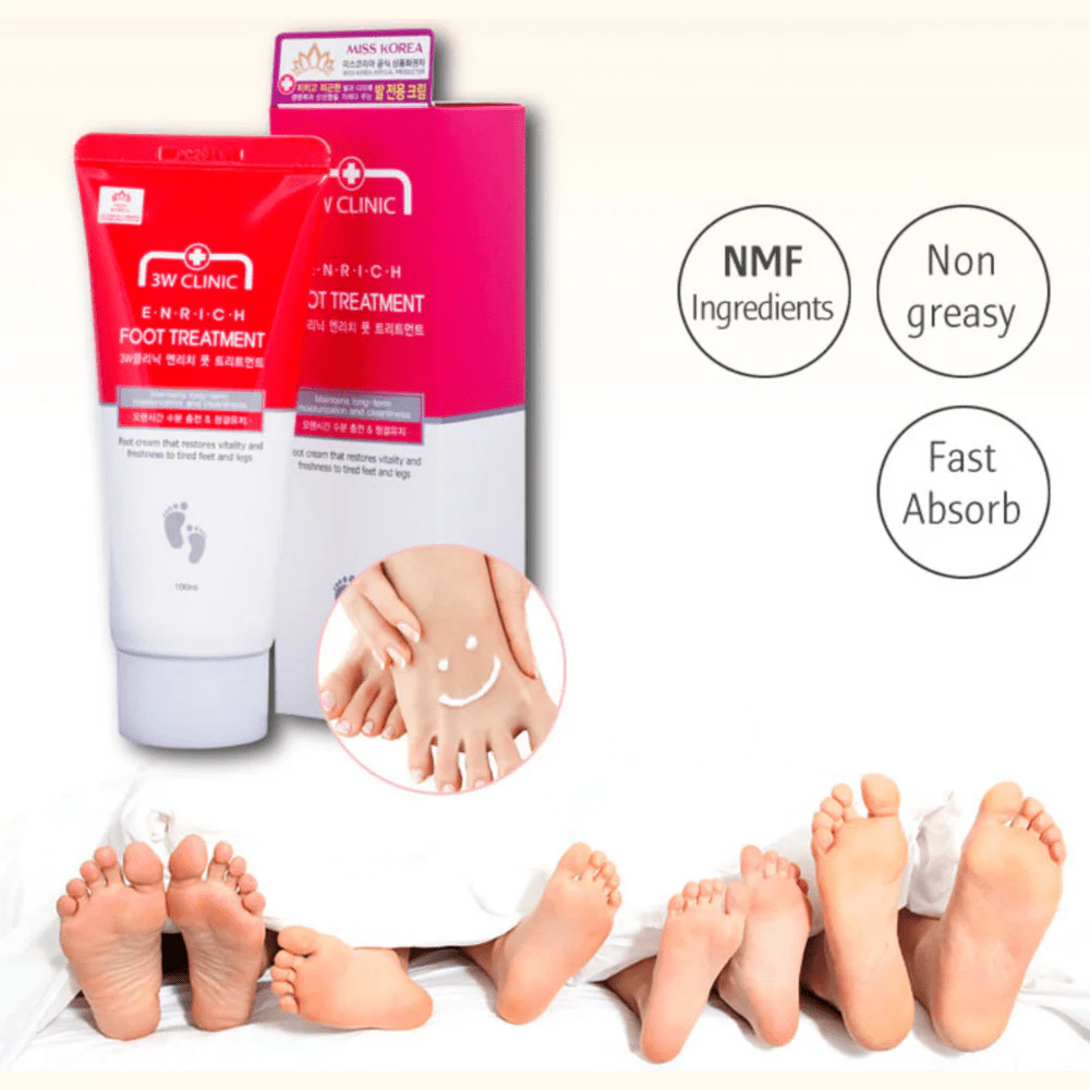 3W Clinic Enrich Foot Treatment – Intensive Foot Cream & Care Treatment (100 ml). - Image 5