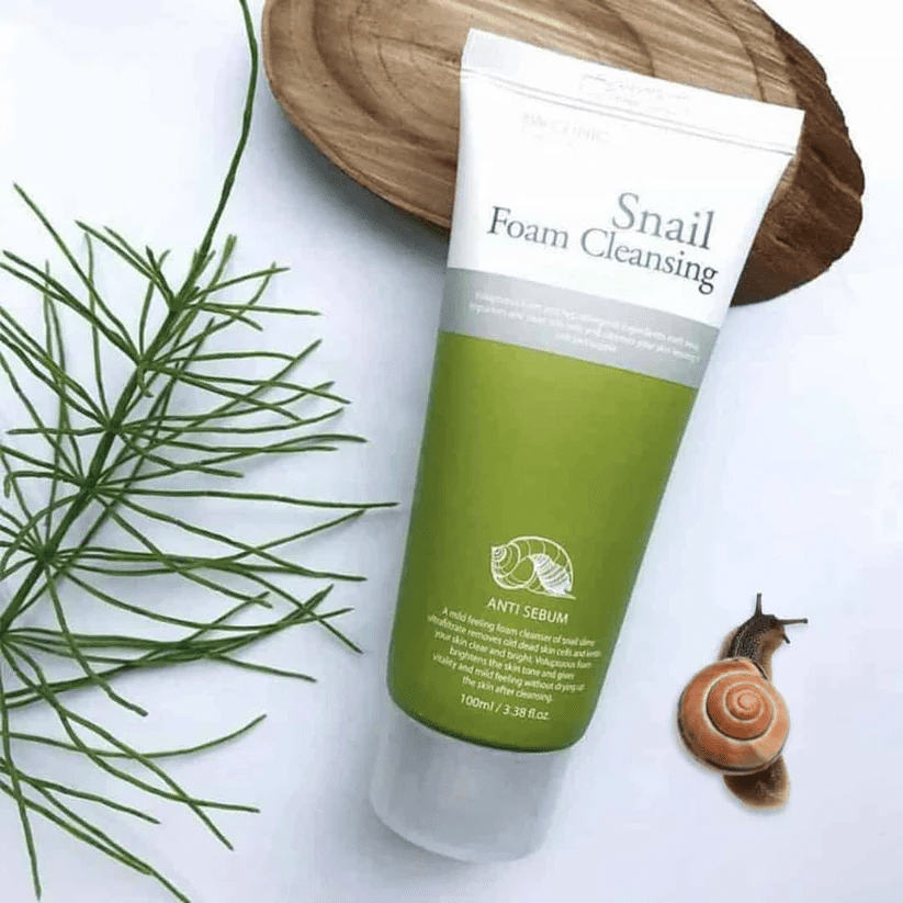 3W Clinic Snail Foam Cleansing – Regenerative Snail Mucin Face Wash (100 ml). - Image 4