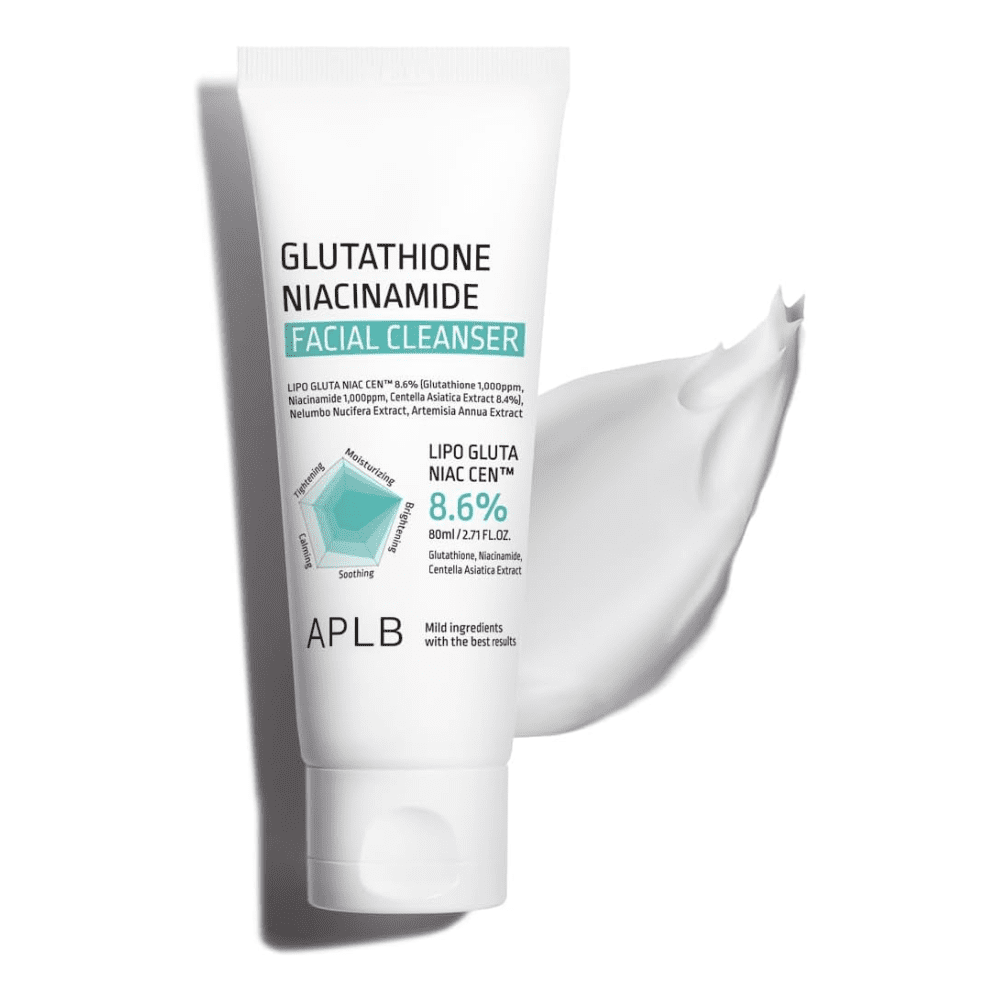 brightening Korean facial cleanser foam texture