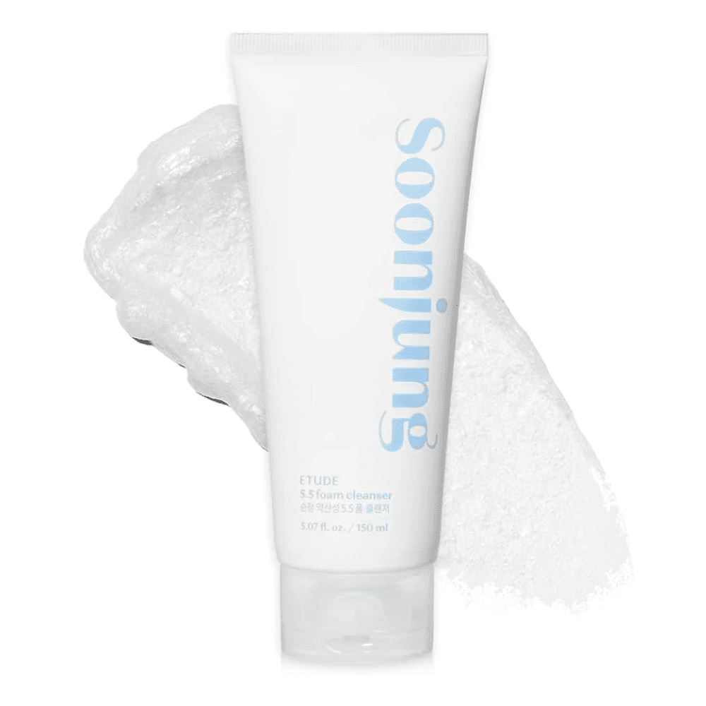 ETUDE Soon Jung pH 5.5 Foam Cleanser – Gentle Low-pH Cleanser for Sensitive Skin (150 ml).