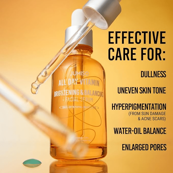 Jumiso All Day Vitamin Brightening & Balancing Facial Serum 30ml. – Multi-Vitamin Glow + Texture Refiner. - Image 3