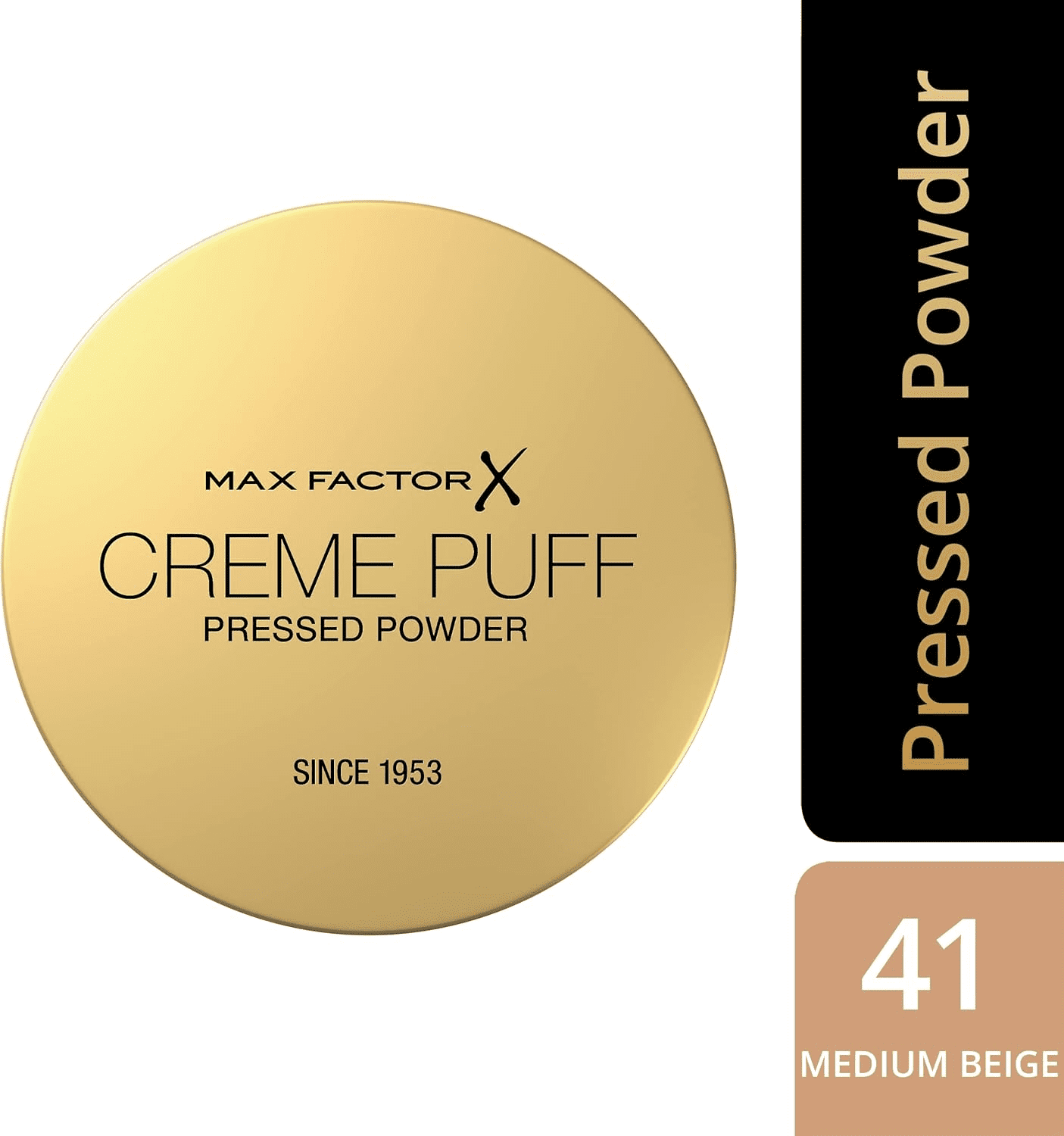 Max Factor Crème Puff Pressed Powder (41 Medium Beige)-14g.