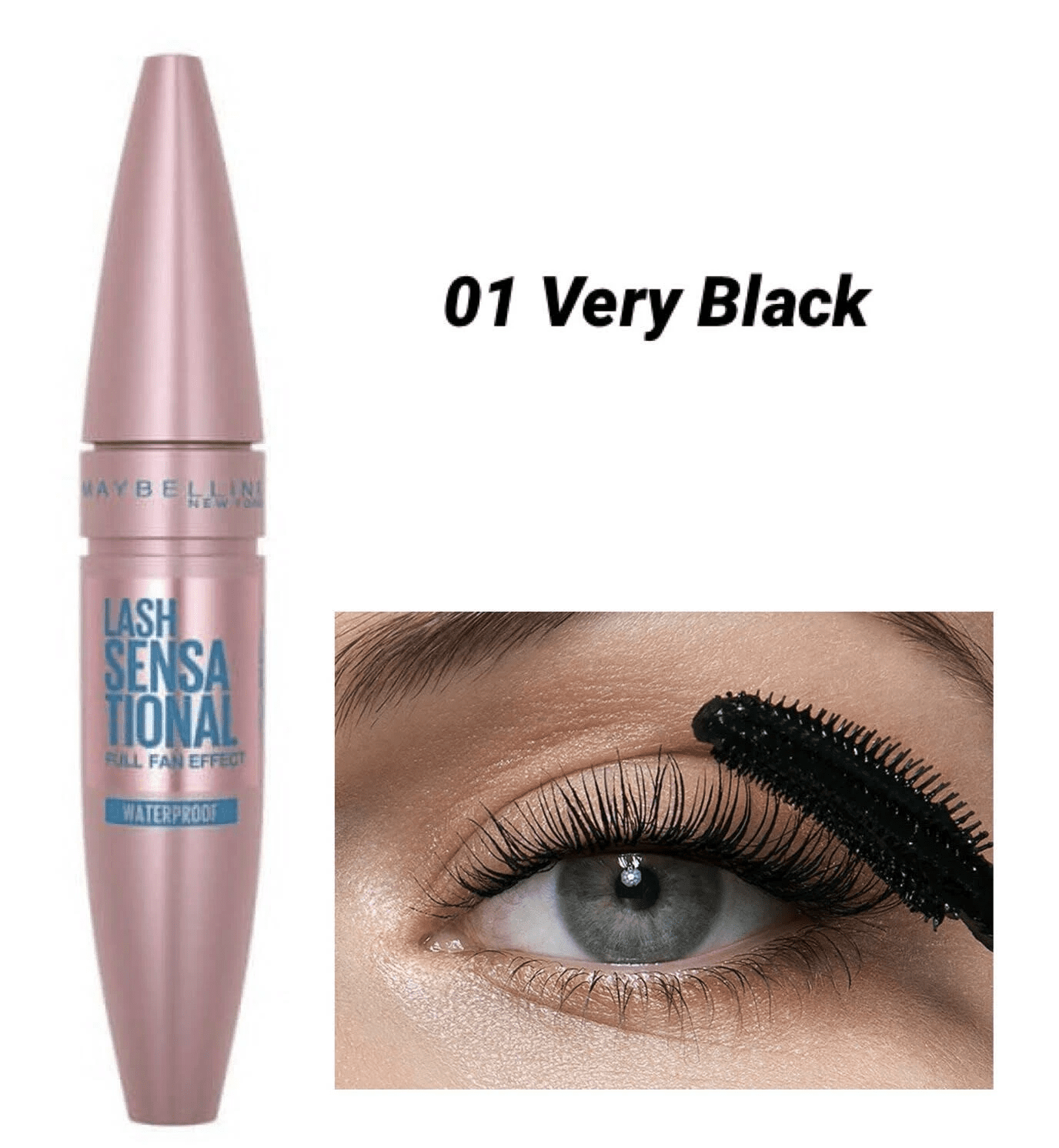 waterproof black mascara tube
