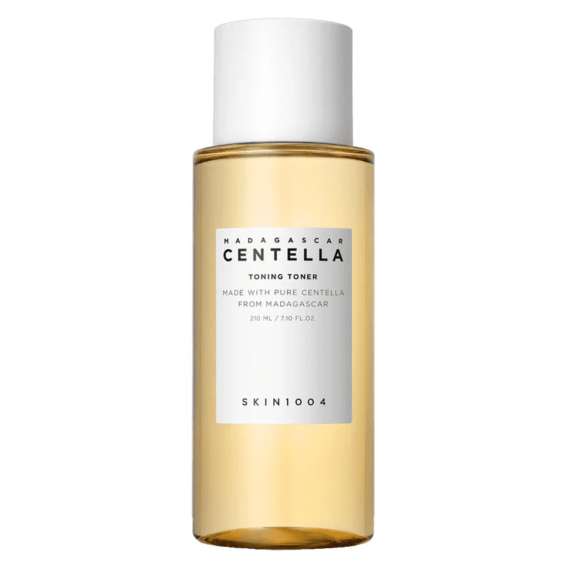 skin1004 centella toner bottle, gentle hydrating toner for sensitive skin, soothing Korean toner texture
